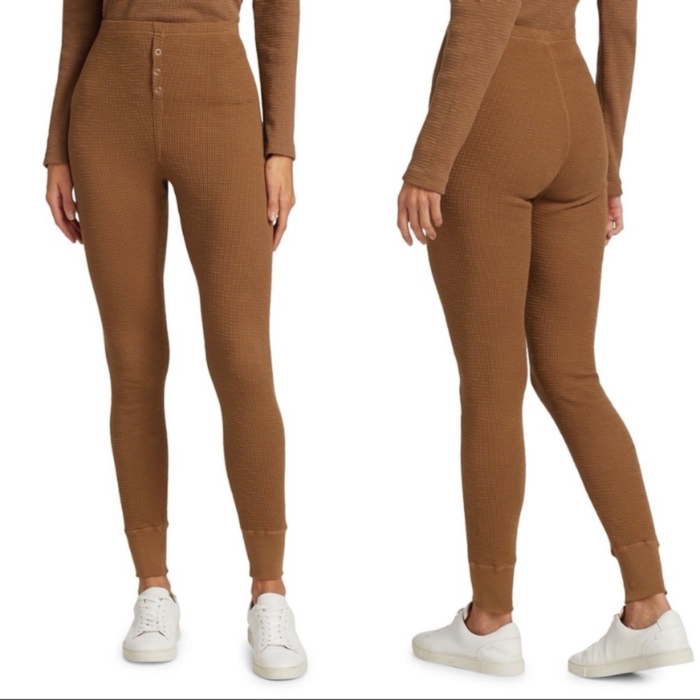 Re/Done Hanes Thermal Leggings - Picture 2 of 7